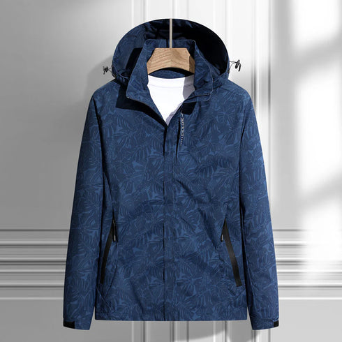 DAMEN WASSERFESTE KAPUZENJACKE MIT REISSVERSCHLUSS