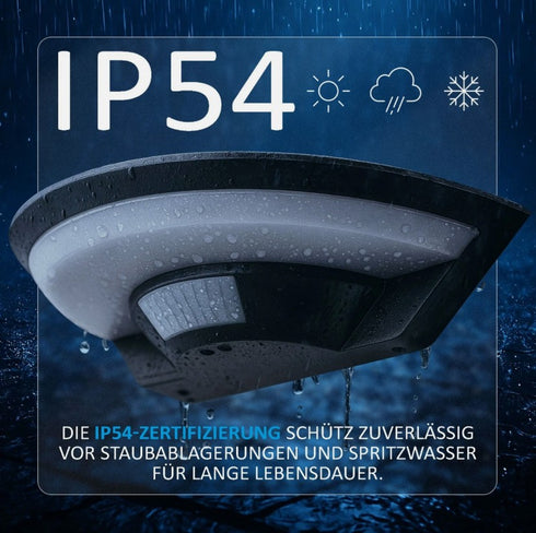 Lena LED Außenleuchte mit Bewegungsmelder IP54 | Shiraki
