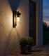 Linnea LED Außenwandleuchte E27 mit Bewegungsmelder Aluminium | Shiraki