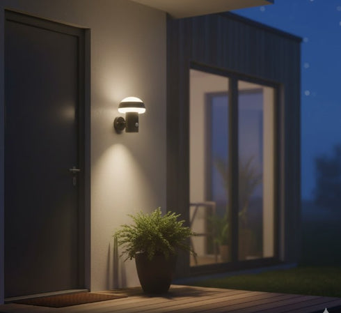 Amaranthe LED Außenleuchte Wandlampe Schwarz IP44 | Shiraki