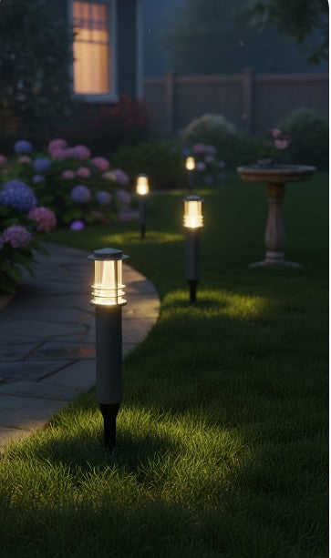 Zsófia 2er Set LED Gartenleuchten GL13 Anthrazit | Shiraki
