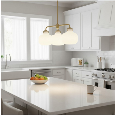Freja Pendelleuchte Aluminium E14 Küchenlampe