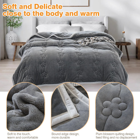 Abigail Fleece Decke Kuscheldecke 150x200 cm | Shiraki