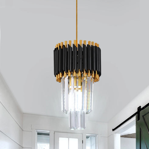 Liv – Moderne LED Pendelleuchte aus Glas & Kristall | Shiraki