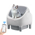 Automatische Katzenbox mit offenem Deckel | FeliSauber