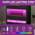 Ayumi Nachttisch mit Ladestation und LED 2 Schubladen | Shiraki