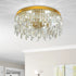 Anneliese LED Deckenleuchte Goldene Kristall | Shiraki