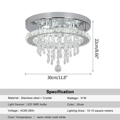 Camille Moderner LED-Kronleuchter für Wohnzimmer | Shiraki
