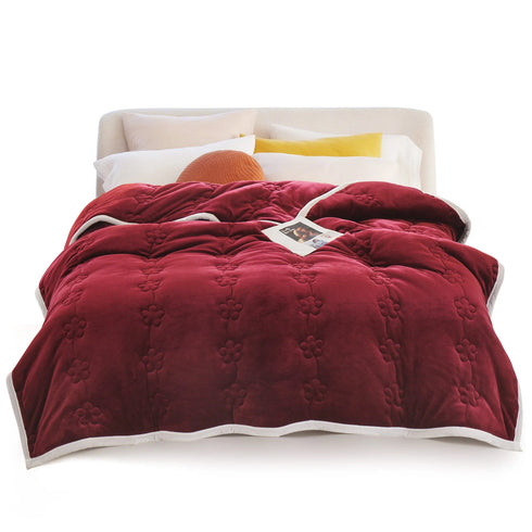 Ada Flanell Decke 3-lagig Extra Dicke Winter Kuscheldecke | Shiraki