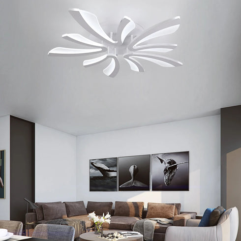 Amalia Acryl Deckenleuchte Blumenform Kronleuchter Pendelleuchte | Shiraki