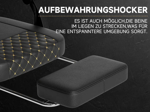 Federico Ergonomischer Gaming-Stuhl mit Fußstütze | Massagefunktion & Komfort