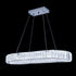 Serena LED Oval Pendelleuchte | Moderne Kristall-Deckenlampe für Küche & Esszimmer