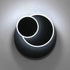Rolf LED Wandleuchte rund drehbar Schwarz | Shiraki