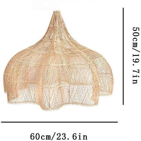 Amélie Bambus Rattan Pendelleuchte | Shiraki