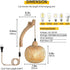 Freya Vintage Wandleuchte Rattan & Holz E27 | Shiraki