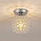 Britta Mini LED Deckenleuchte Kristall Silber | Shiraki