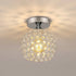 Britta Mini LED Deckenleuchte Kristall Silber | Shiraki