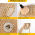 Freya Vintage Wandleuchte Rattan & Holz E27 | Shiraki