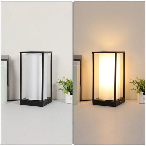 Liv Tischlampe rechteckig E27 Touch 3 Ebenen | Shiraki