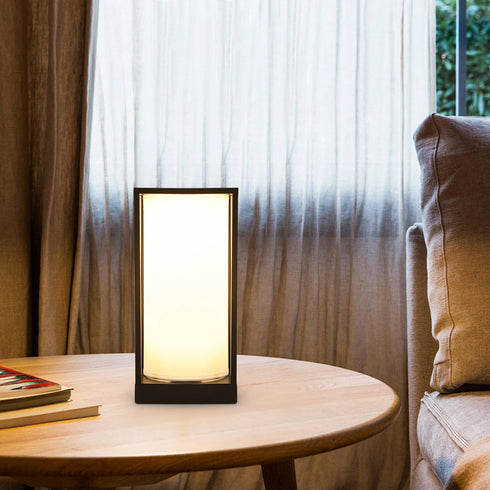 Liv Tischlampe rechteckig E27 Touch 3 Ebenen | Shiraki