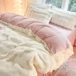 Harper 4-teiliges Plüschbettwäscheset 100 % Polyester | Shiraki