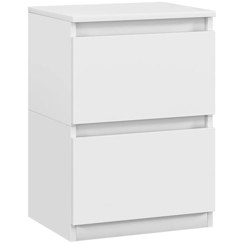 Fumika Wooden Nightstands with 2 Drawers | Shiraki