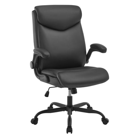 Leonardo Ergonomischer Bürostuhl mit höhenverstellbarem Sitz & klappbaren Armlehnen