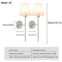 Fabienne LED Stoff Wandleuchte RGB | Shiraki