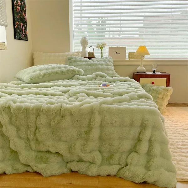 Madison Weiche Sherpa‑Korallenfleece-Deck | Shiraki