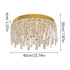 Anneliese LED Deckenleuchte Goldene Kristall | Shiraki