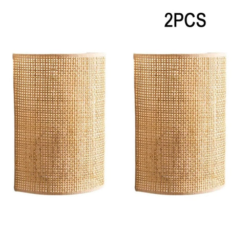 Marceline Wandleuchte Bambus & Metall | Shiraki