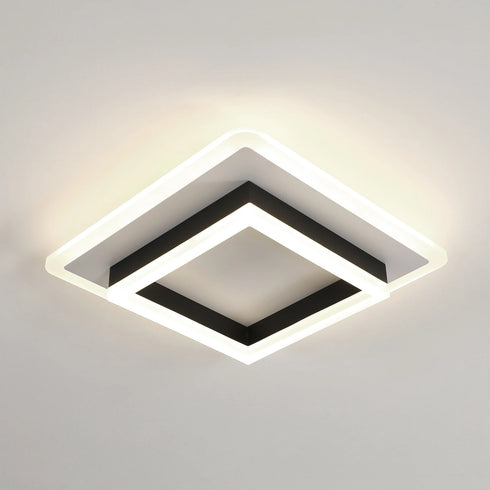 Leonie Quadratische LED-Deckenleuchten bündig montiert | Shiraki