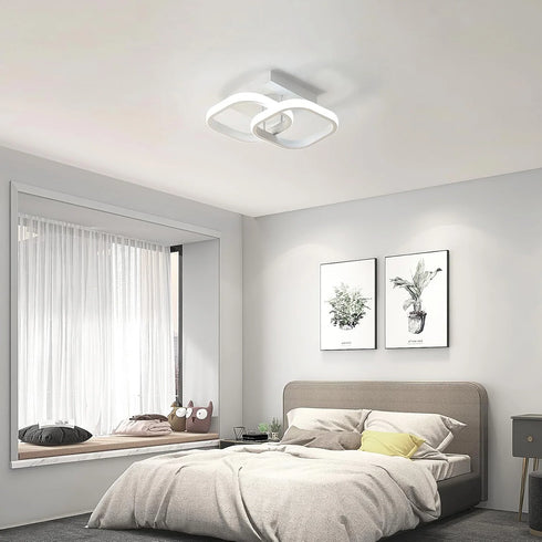 Eirik Set aus 2 LED Deckenleuchten 22W Weiß | Shiraki