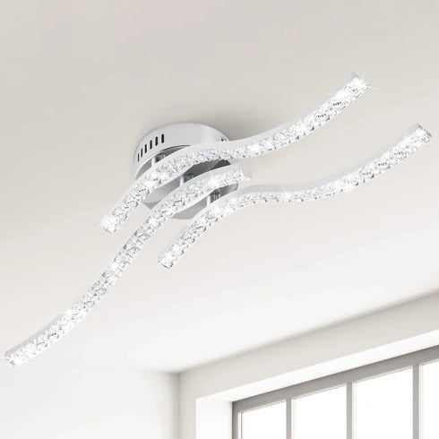 Aurora LED Deckenleuchte Wellenform Acryl | Shiraki