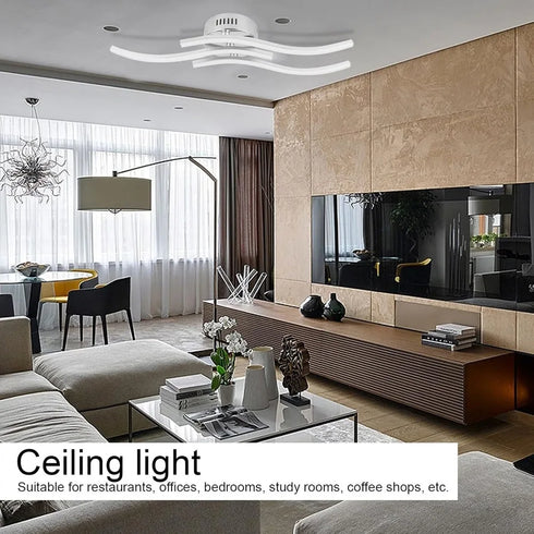 Isabella LED Deckenleuchte Wellenform | Shiraki
