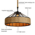 Linnea Vintage Wandleuchte Rattan & Holz E27 | Shiraki