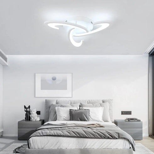 Noelle Dimmbares LED-Deckenlicht mit Fernbedienung 3-flammig | Shiraki
