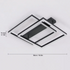 Freja LED Deckenleuchte 50 cm Quadrat Acryl Modern | Shiraki