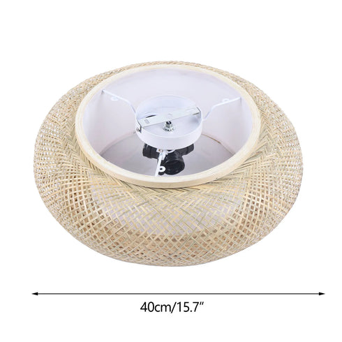 Sigrid Rattan Deckenleuchte Handgewebt | Shiraki