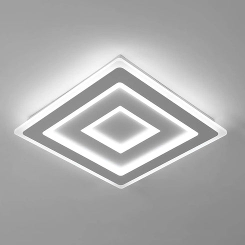 Liv Moderne LED Deckenleuchte quadratisch Acryl | Shiraki