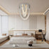 Marcelline – Luxus Kristall LED-Deckenleuchte Silber | Shiraki