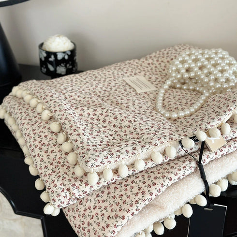 Alice Dicke Sherpa‑Coral‑Fleece Decke | Shiraki