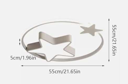 Renée LED Deckenleuchte Sternendesign für Kinderzimmer | Shiraki