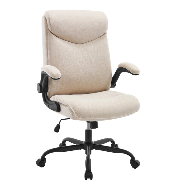 Leonardo Ergonomischer Bürostuhl mit höhenverstellbarem Sitz & klappbaren Armlehnen