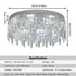 Adrienne – Moderne LED-Kristall-Kronleuchter-Deckenleuchte | Shiraki