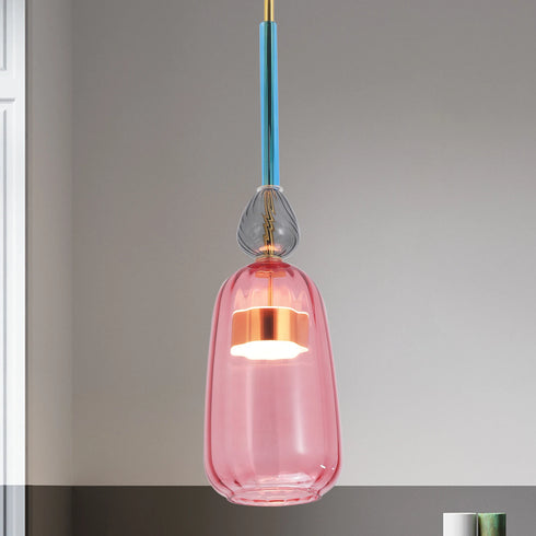 Mira – Bunte Glaspendelleuchte in Nordic Hängelampe | Shiraki
