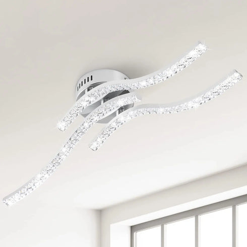 Aurora LED Deckenleuchte Wellenform Acryl | Shiraki