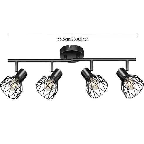 Margaux – 4-flammige schwenkbare LED-Deckenleuchte | Shiraki