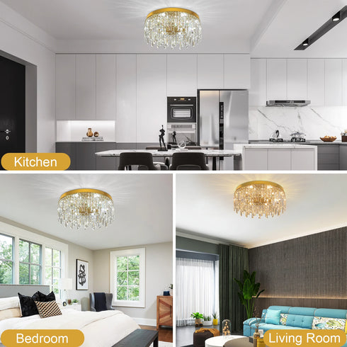 Adrienne – Moderne LED-Kristall-Kronleuchter-Deckenleuchte | Shiraki