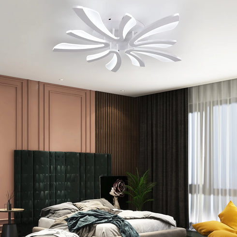 Amalia Acryl Deckenleuchte Blumenform Kronleuchter Pendelleuchte | Shiraki
